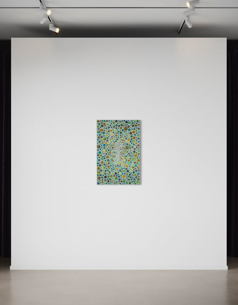 White Circles | Framed Giclee Print on Canvas